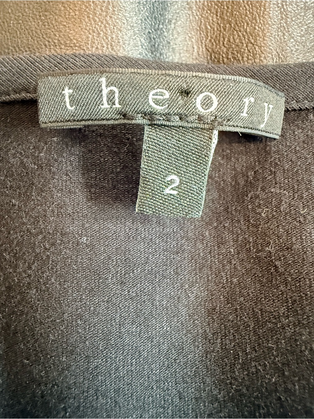 Theory Solara Black Leather/Knit Dress - Picture 4 of 13
